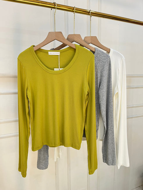 Women Casual Round Neck Long Sleeves Tops